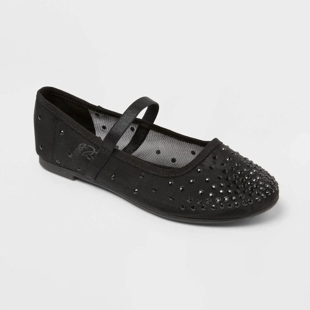 Big Girls Art Class Sybil Ballet Flats Black Size 5 New With Tags